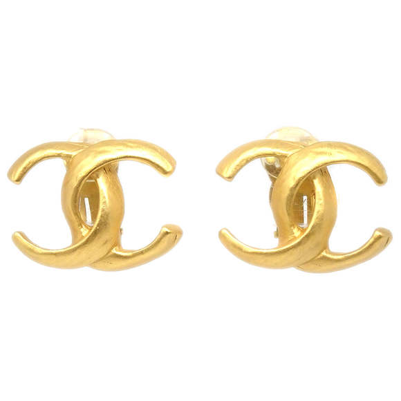 CHANEL Jewelry - CHANEL CC Earrings Clip-On Gold 00T 19142